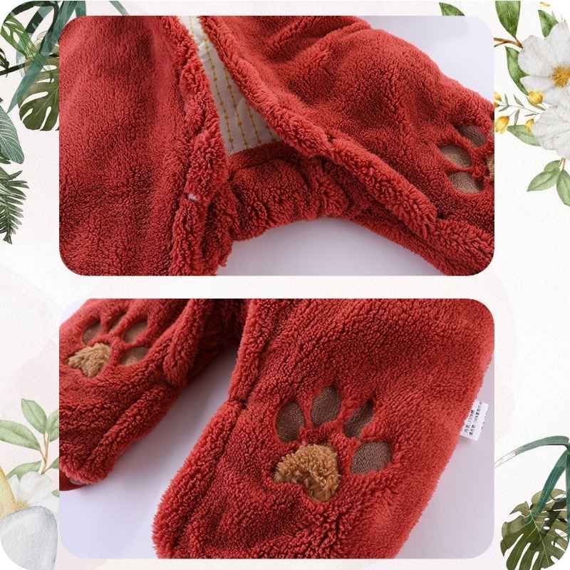 Feet with paw print design on a white background