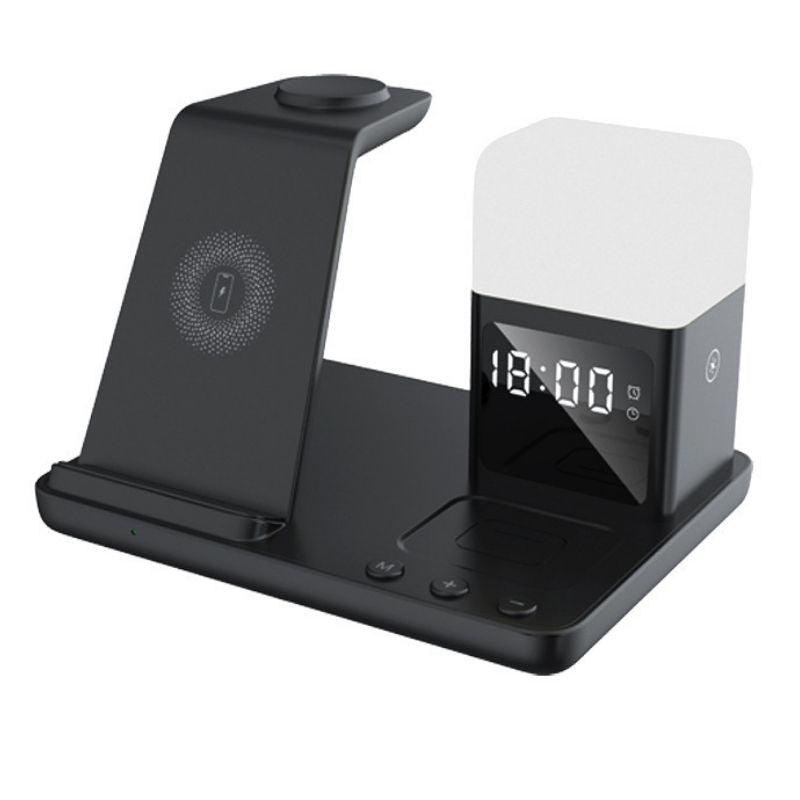 6-in-1 Wireless Charger | Night Lamp & Alarm Clock for Fast Charging