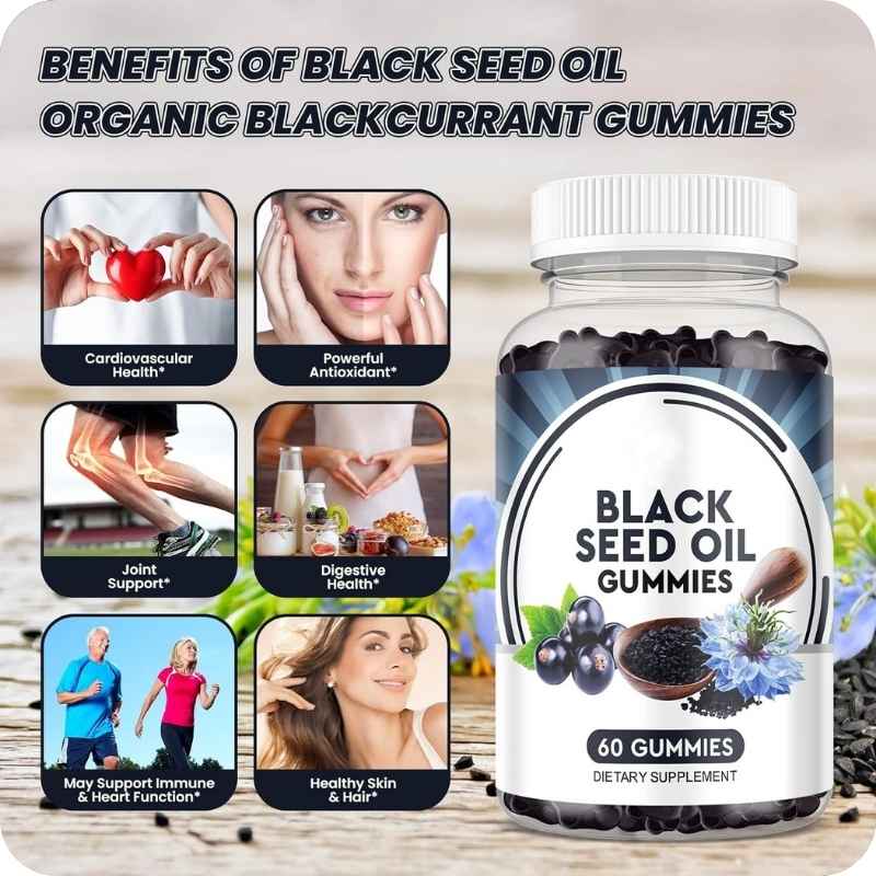 Black Cumin Seed Oil Gummies – Immune & Gut Support