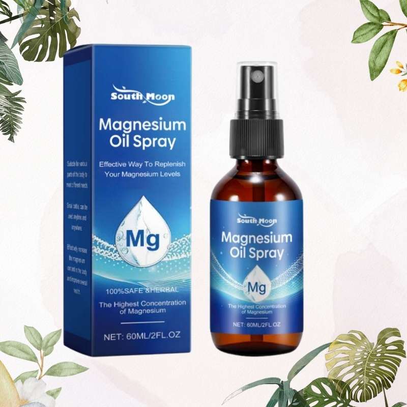 Magnesium Glycerine Spray with Vitamin E, Tea Tree Oil & Melatonin—Soothing, hydrating & calming formula for skin health, relaxation & sleep support.