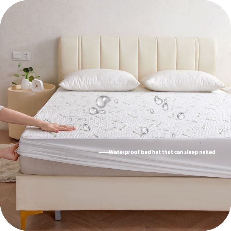 Bamboo Fiber Air Layer Jacquard Waterproof Mattress Protector Cover