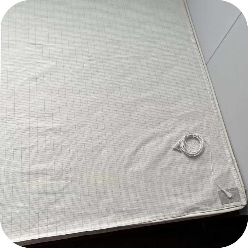 Grounding Bed Sheet Cotton Silver Fiber