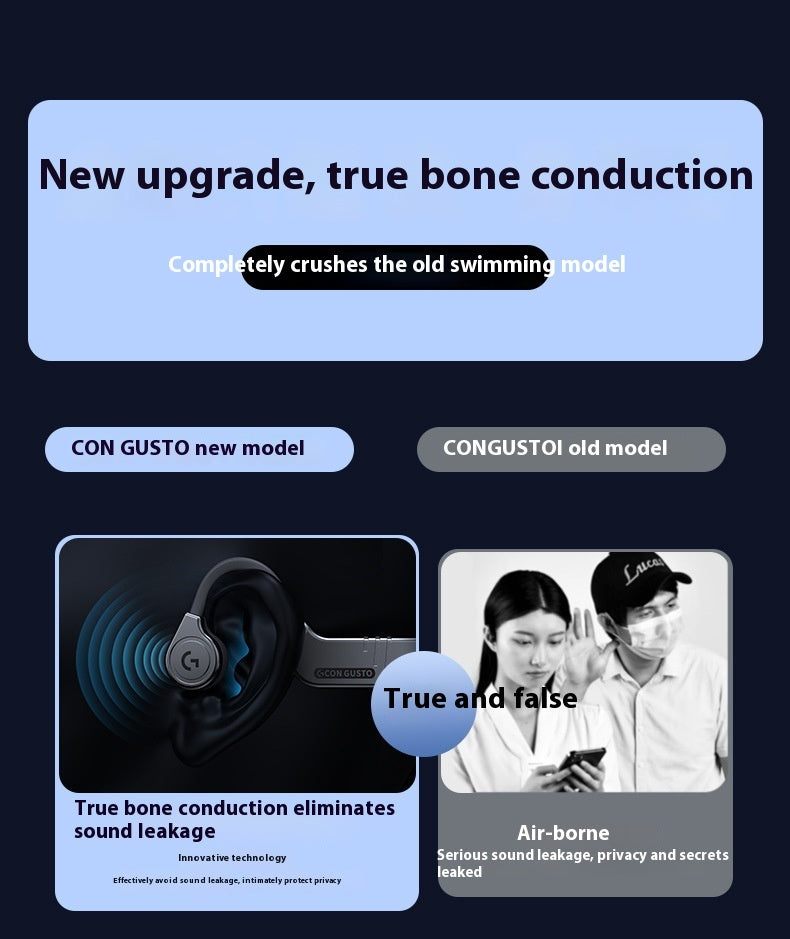 K9pro Real Bone Conduction Bluetooth Headset