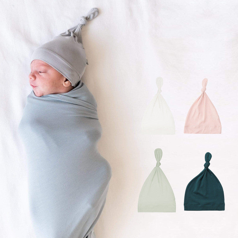 Showing the Bamboo Fiber New Thin Baby Hat Pullover Beany