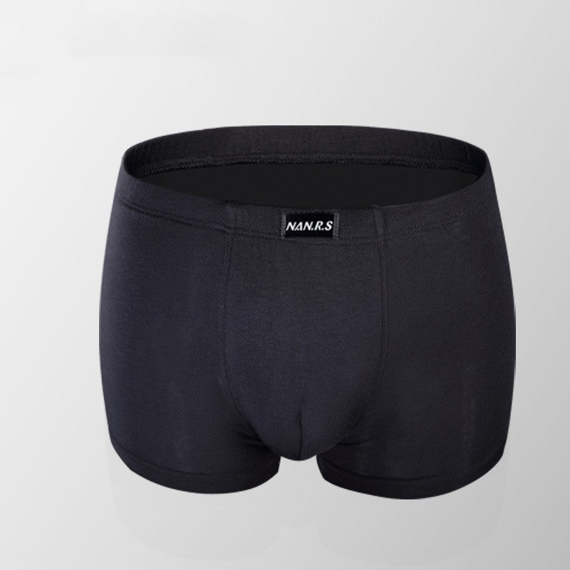 Showing the Black Bamboo Fiber Comfortable Breathable Absorbent Boy short