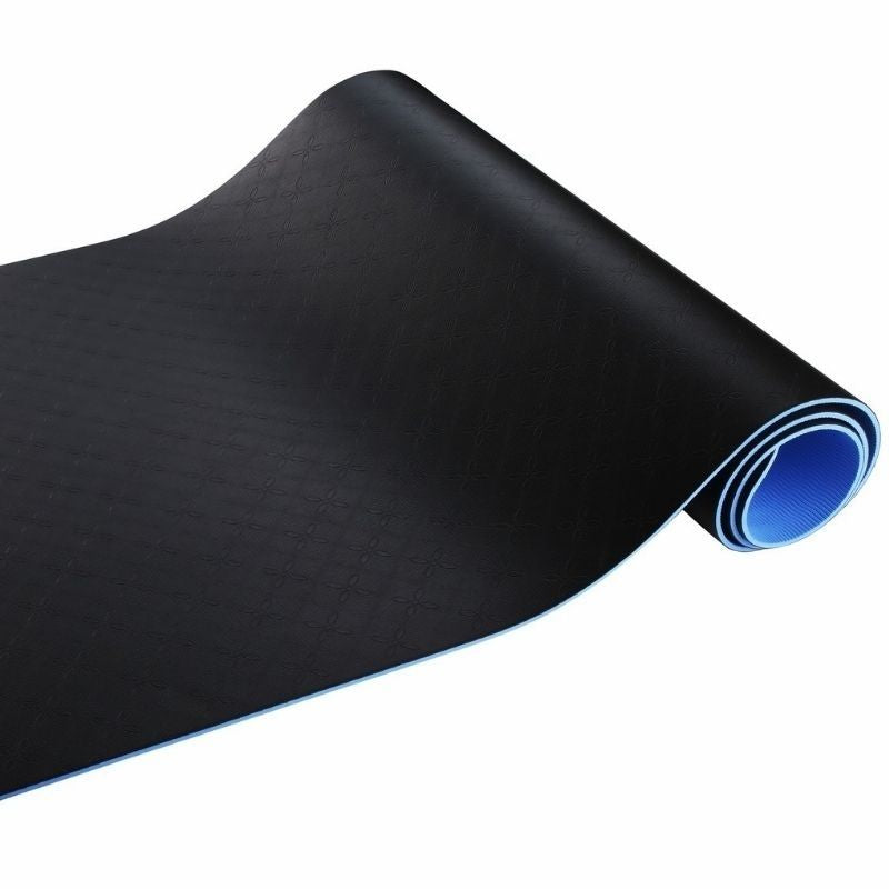 Close-up of the black side of a grounding mat, highlighting its durable material, non-slip surface, and conductive properties for stability.