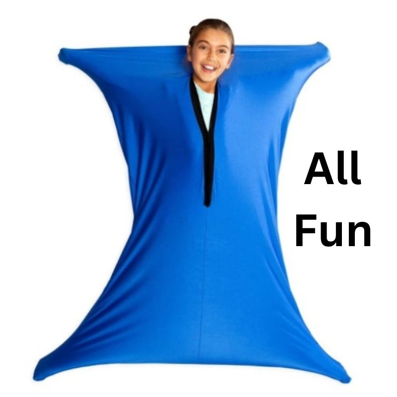 Showing the Blue Autism and Depression Relaxing Elastic Clothing Training Bag