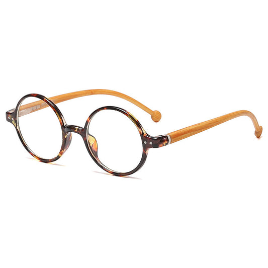 Showing the Brownish frame and wood Frame Bamboo Wood Glasses Rejuvenating Reading