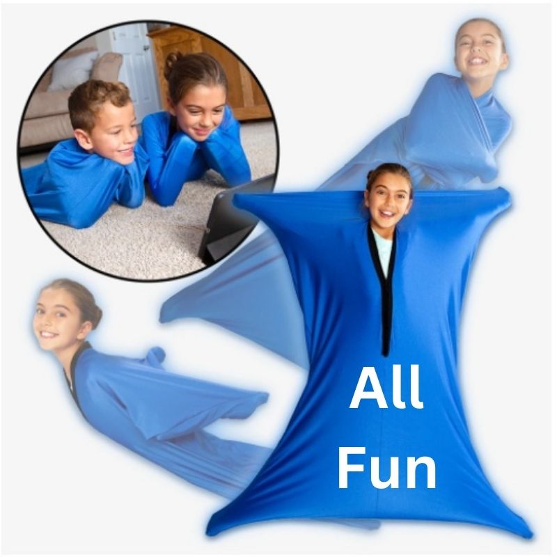 Showing Different Uses for the Autism and Depression Relaxing Elastic Clothing Training Bag