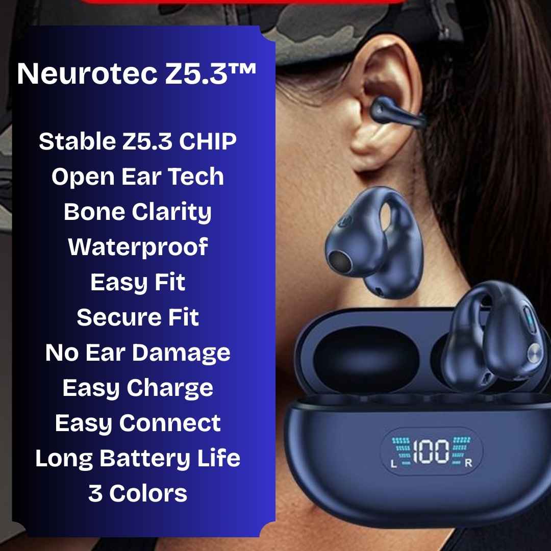 Neuroclip Z5.3™ — Open‑Ear Clarity for Sport, Focus & Daily Balance