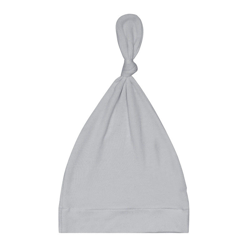 Showing the Grey Bamboo Fiber New Thin Baby Hat Pullover Beany