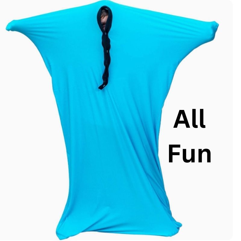 Showing the Lake Blue Autism and Depression Relaxing Elastic Clothing Training Bag