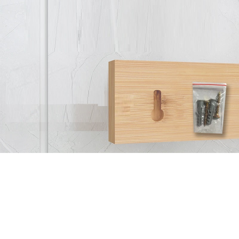 Showing the mounting Hole of the Wall Mounted Kitchen Bamboo Magnet Knife Holder