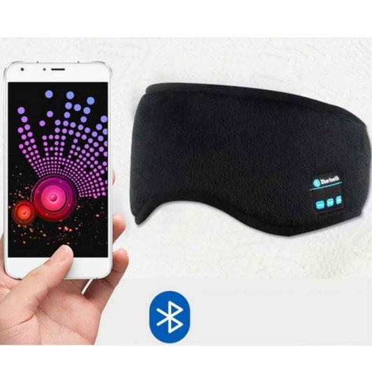 Close-up of a Bluetooth headband connecting to a smartphone, demonstrating seamless audio pairing for neuroplasticity training and auditory reprogramming.