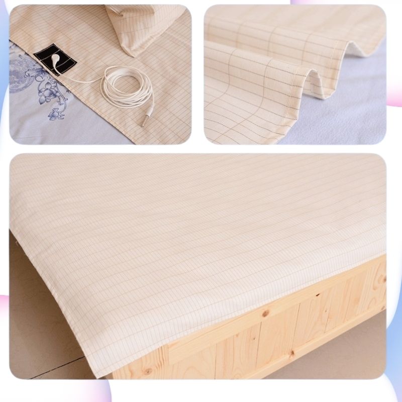 Showing the quality of the Conductive 10 Silver Fiber Grounding Bed Sheet with Cable 