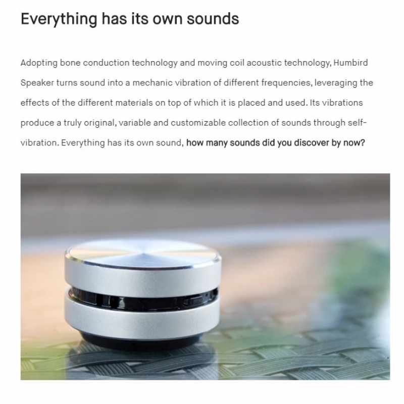Hummingbird Neuro SonIcX 5.0 Bluetooth Speaker | Wireless & Compact
