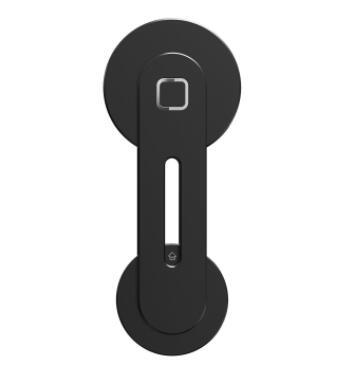 Showing the black Laptop Cellphone Mount Collapsible Magnetic Cellphone Holder Adapt to Cellphone