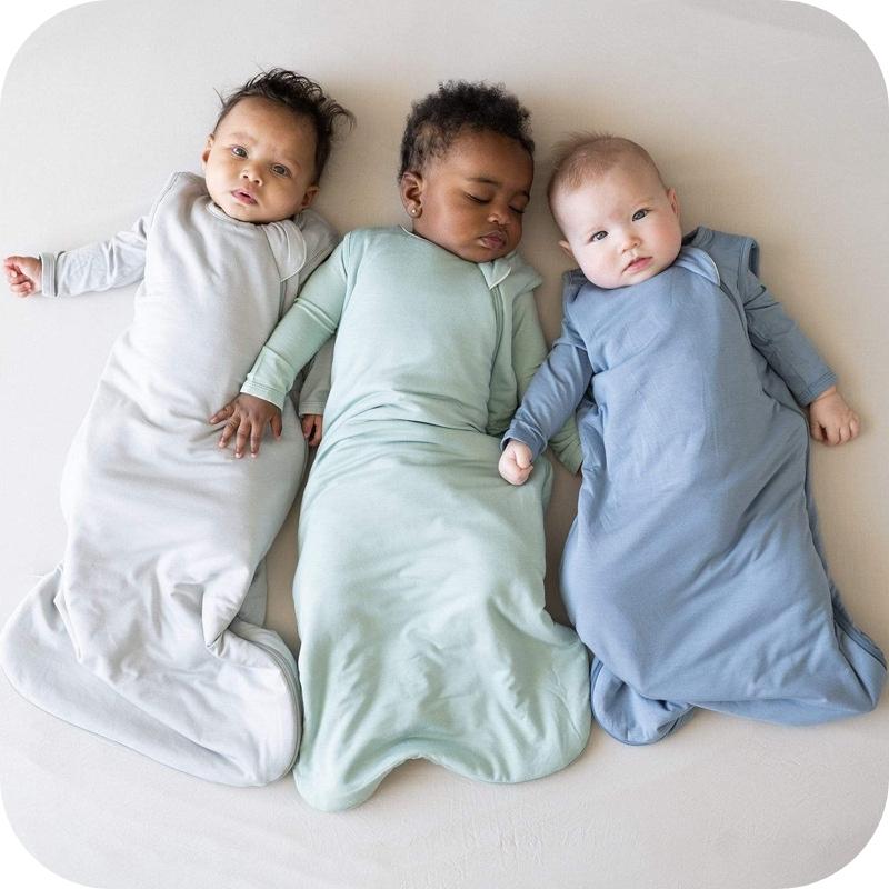 Showing Three Colors of the Bamboo Fiber Baby Sleeping Bag