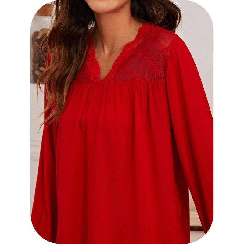Showing the Top of the New Bamboo Fiber Pajamas Ladies Pullover Simple Casual Suit