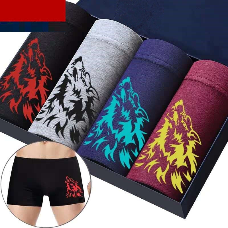 4-Pack Modal Bamboo Charcoal Fiber Men's Underpants