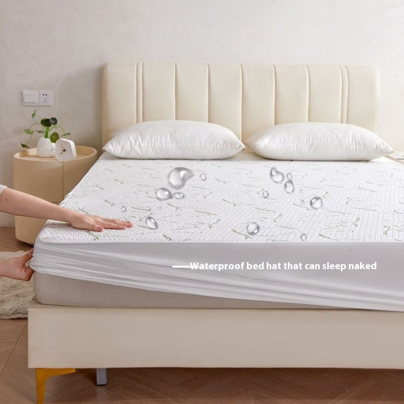 Bamboo Fiber Air Layer Jacquard Waterproof Mattress Protector Cover